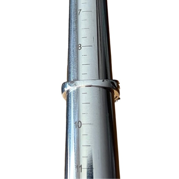 White/Clear Marquise & Round Cut Rhinestone Triple Split Shank Ring - Picture 8 of 9